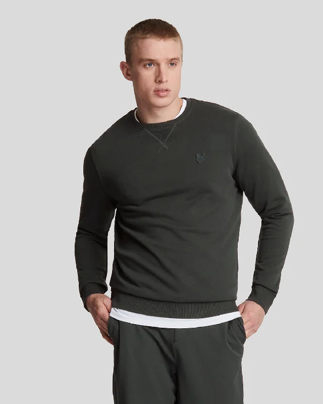 Gym-Ready Men's SportswearTonal Eagle Crew Neck Sweatshirt