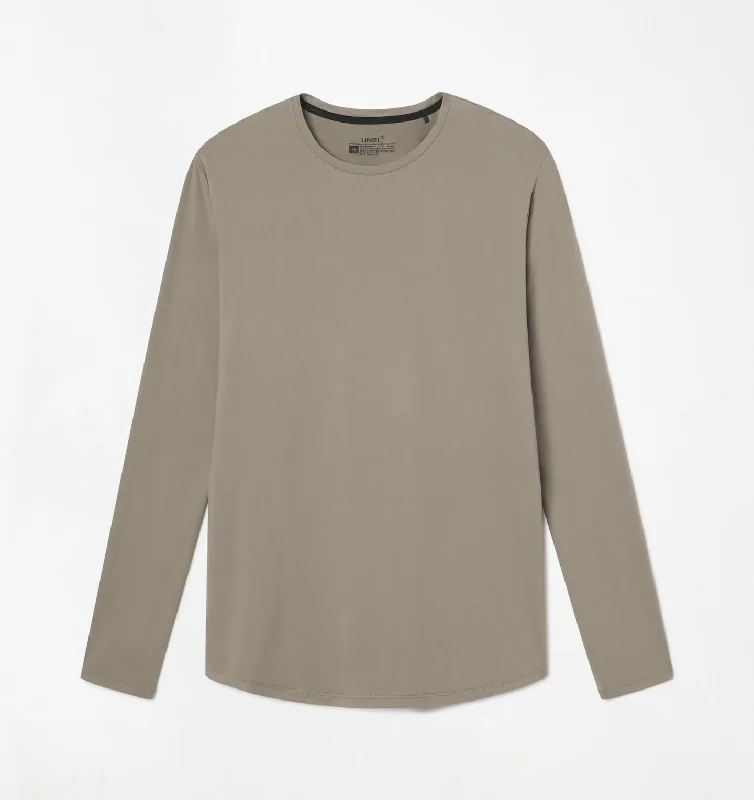 Men's Shirts with Raw-Edge HemlinesUltra Long Sleeve