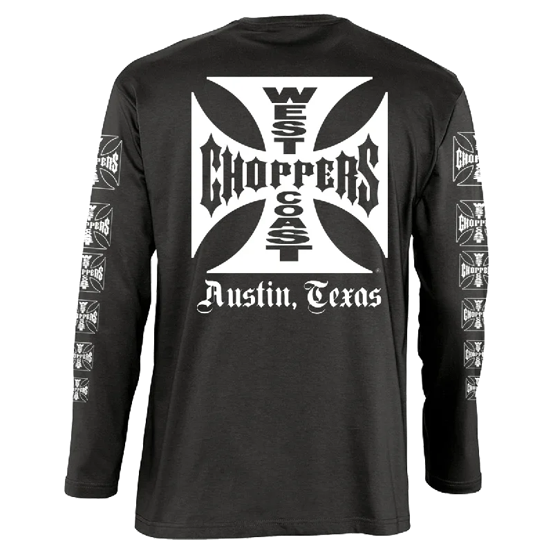 Men's Shirts with Adjustable HemlinesWCC - OG CROSS LONGSLEEVE - Black