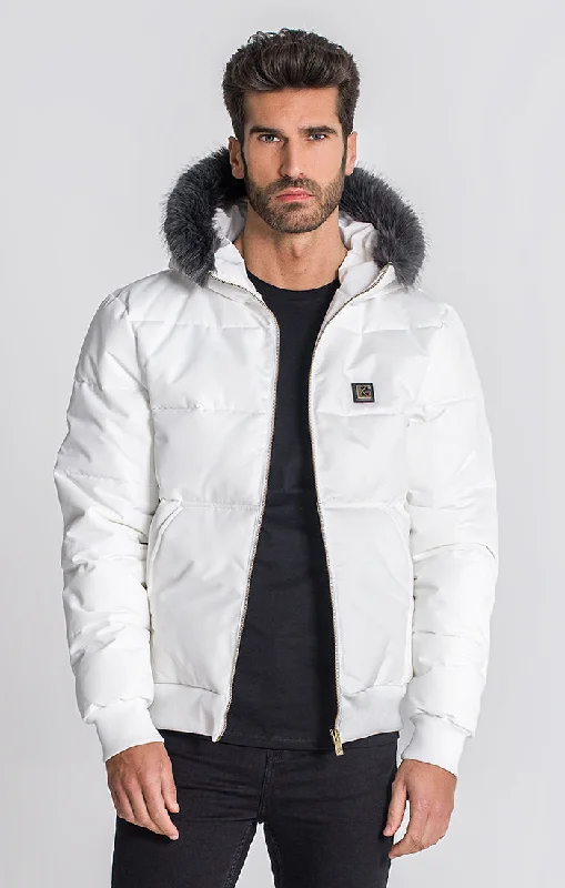 Men's Coats for Short MenWhite Dallas Jacket