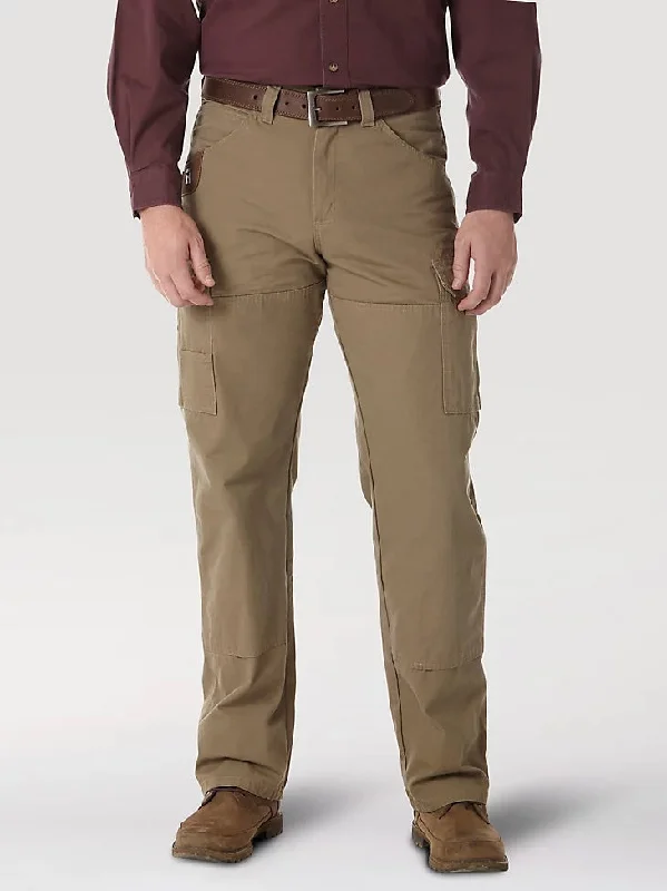 Men's Drawstring Pants for AdjustabilityWrangler® RIGGS Workwear® Men's Ripstop Ranger Pant_Bark