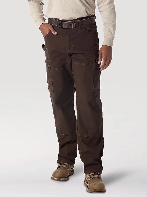 Men's Pants with Contrast Fabric PanelsWrangler® RIGGS Workwear® Men's Ripstop Ranger Pant_Dark Brown